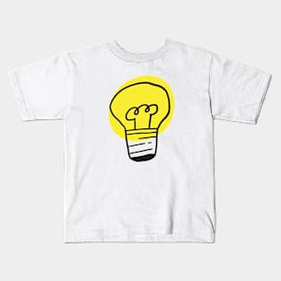 lightbulb drawing for idea or creative Kids T-Shirt